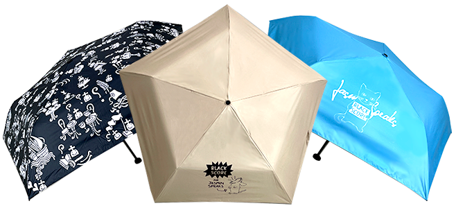 晴雨兼用傘カラー展開3色