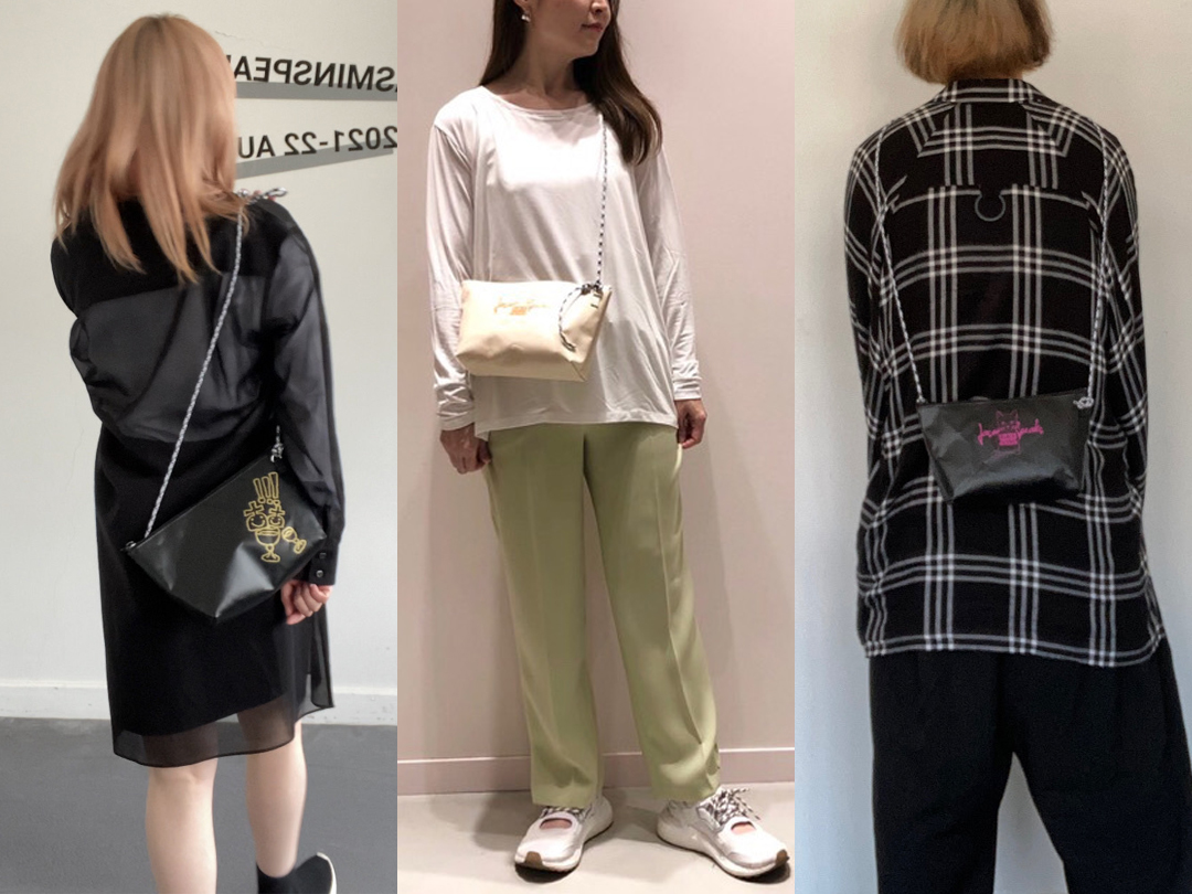 ユニセックスでつかえるサコッシュ。