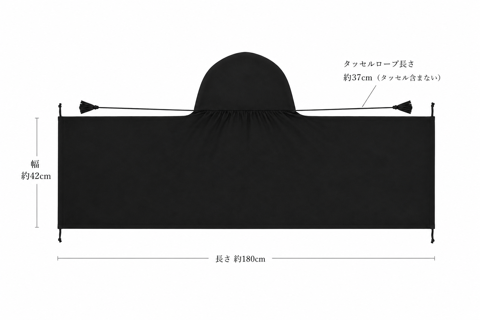 ボーホーストール平置き寸法ガイド