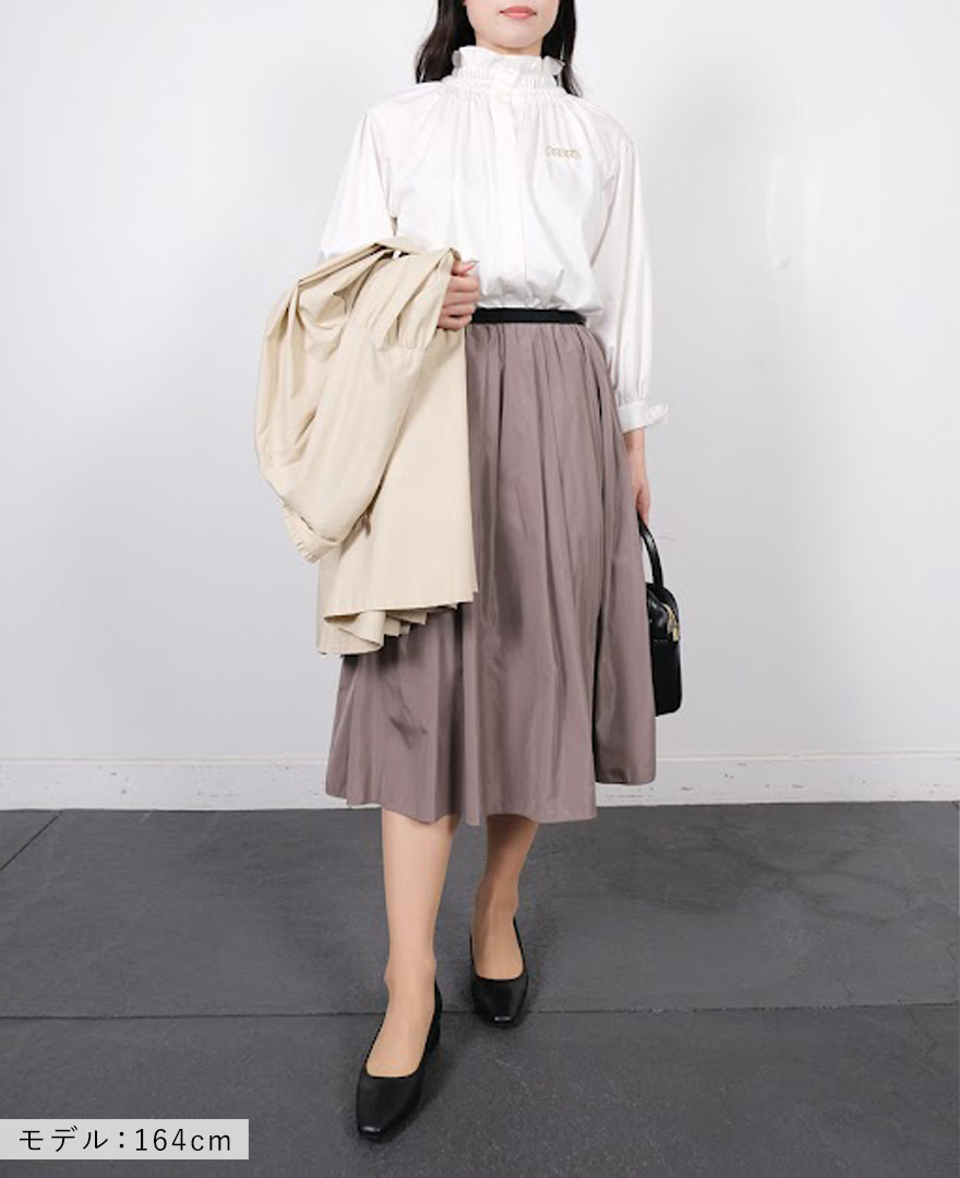 神戸・山の手スカートグレージュ 入学式コーディネート