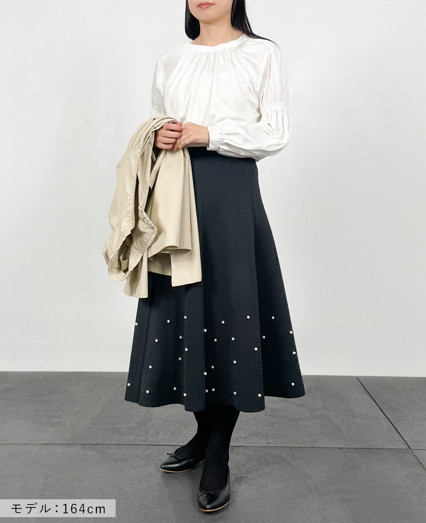 裾パールダンボールスカート 卒業式コーディネート