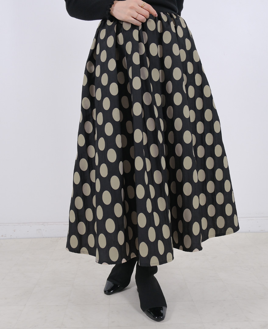 神戸・山の手オーバルドットスカート