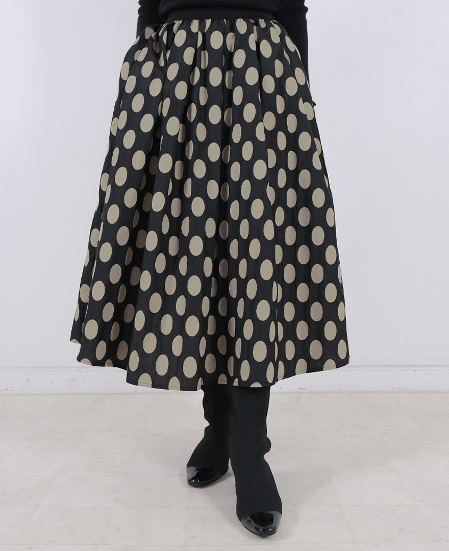 神戸・山の手オーバルドットスカート