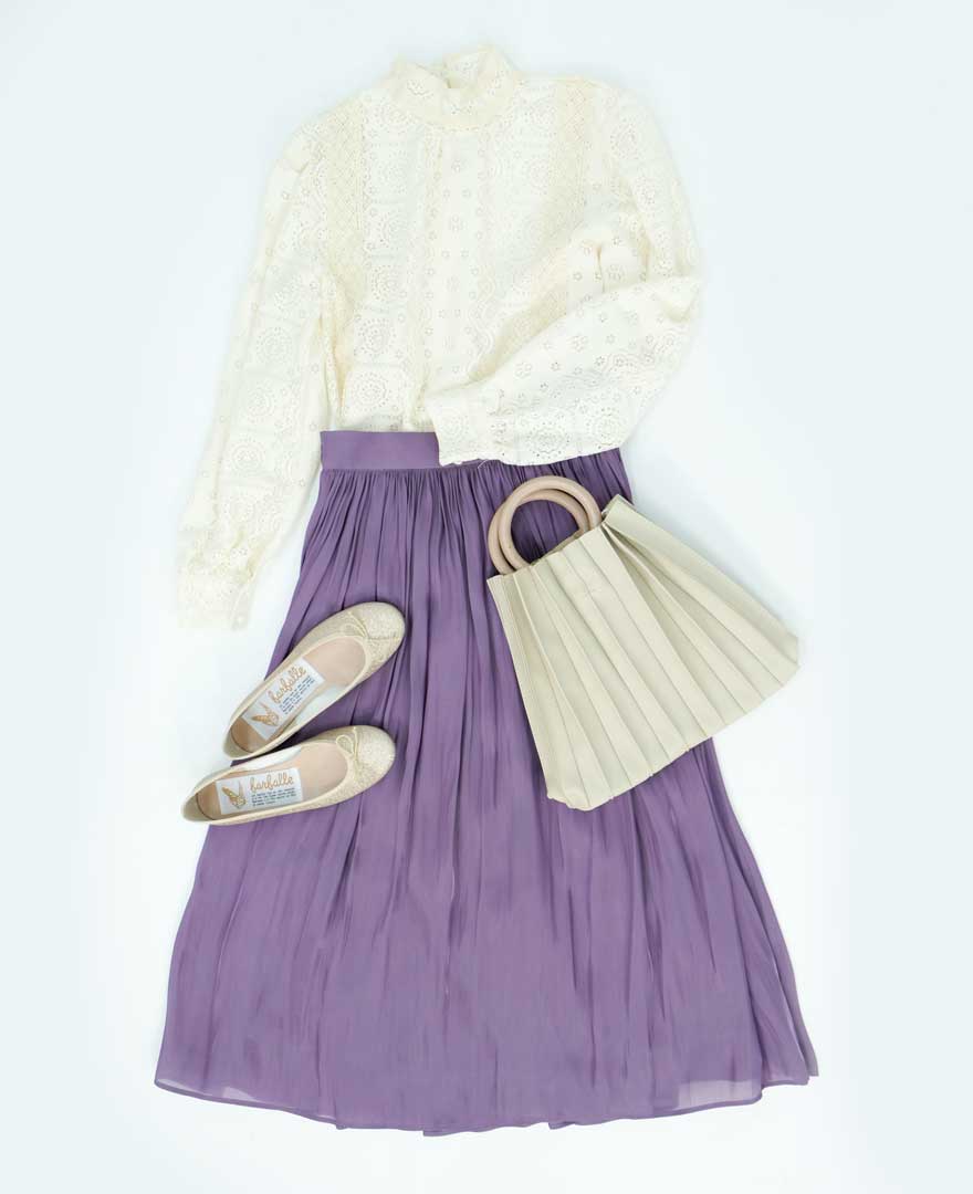 シャイニースカートラベンダー