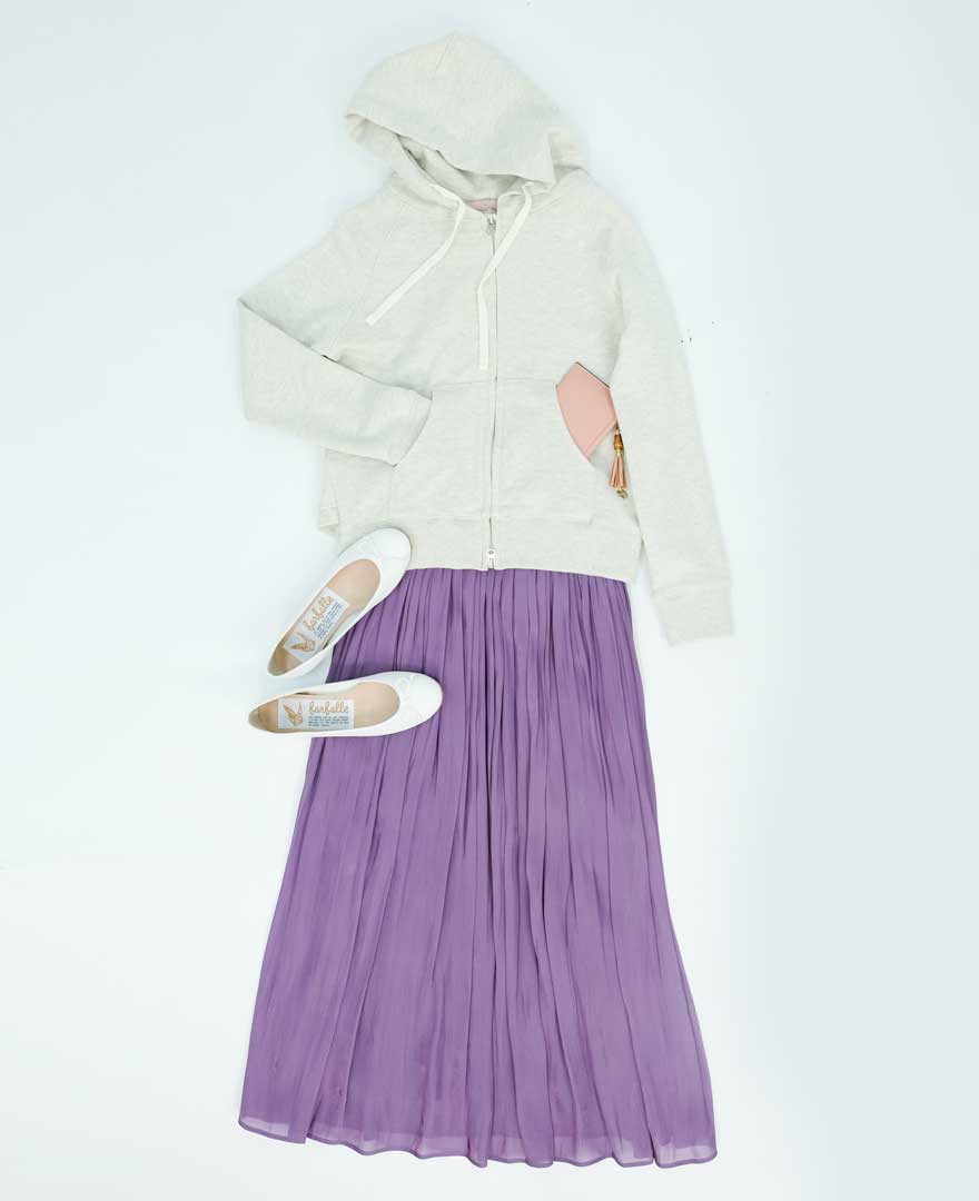 シャイニースカートラベンダー