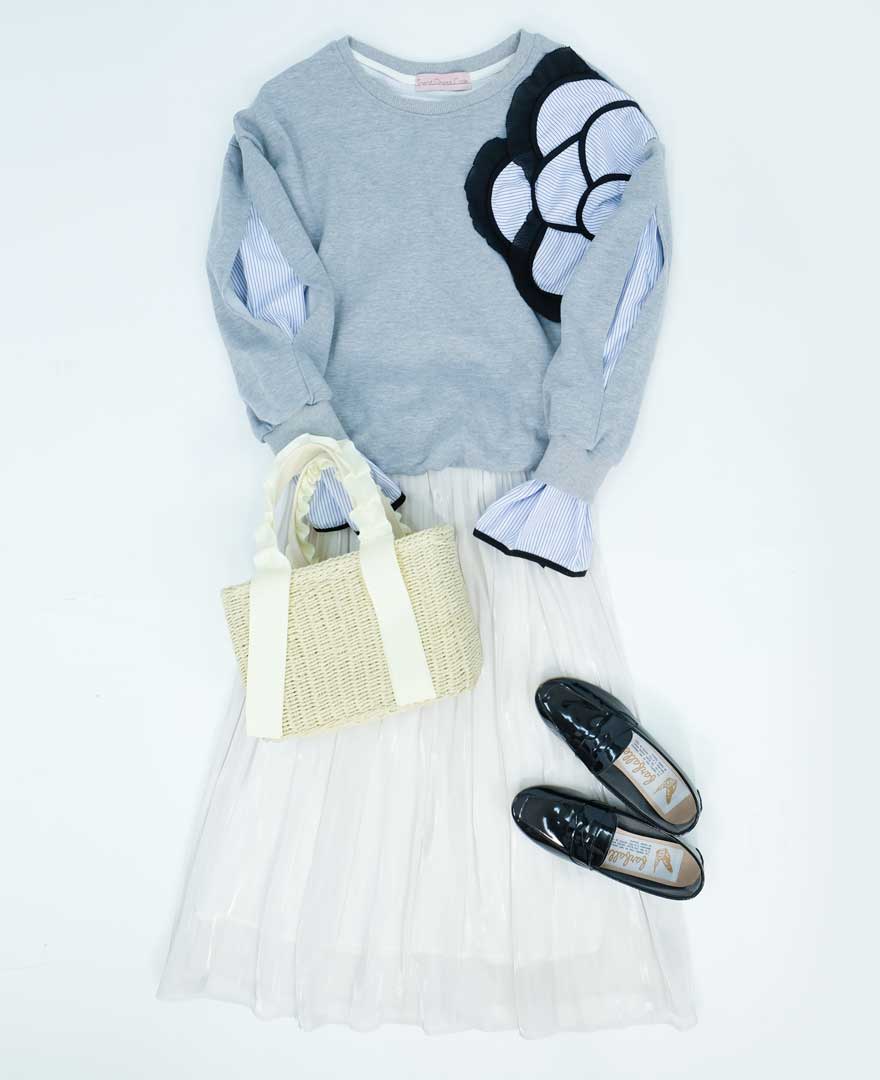 シャイニースカートシルバー