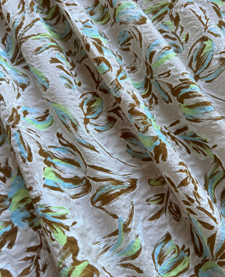 フラワーサマースカート グレー　素材詳細画像