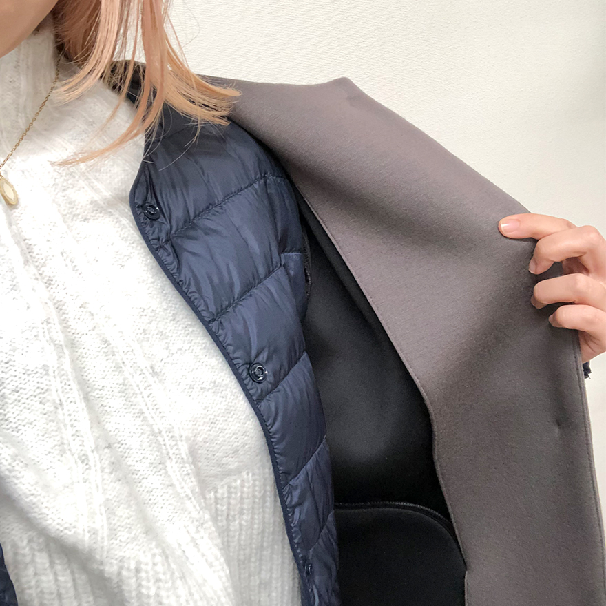 神戸・山の手バックフリルコートコーディネート