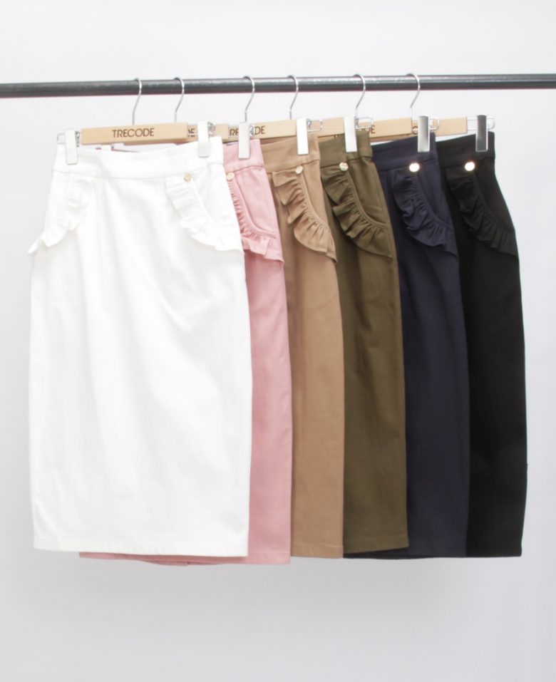 神戸・山の手ポケットフリルスカートカラー展開