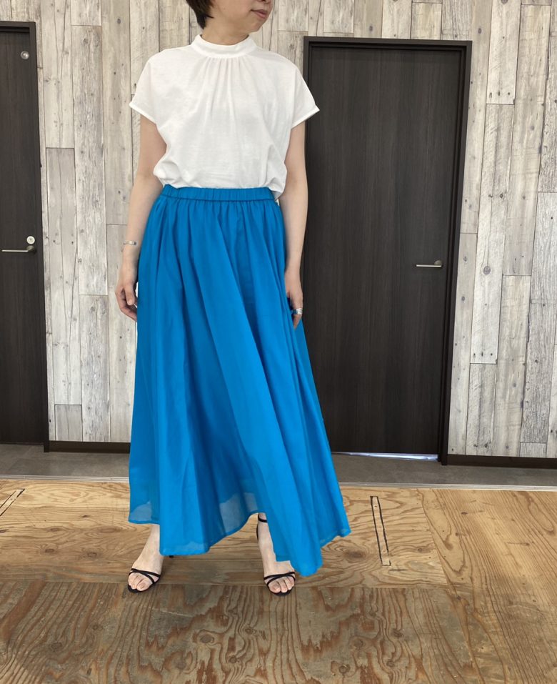 サマースカート ブルー