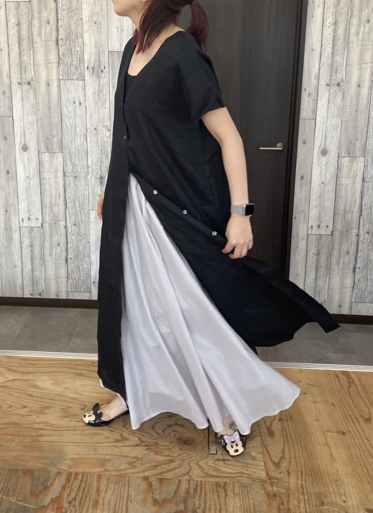 サマースカート グレー