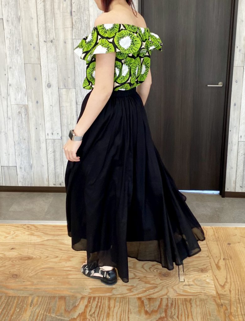 サマースカート ブラック