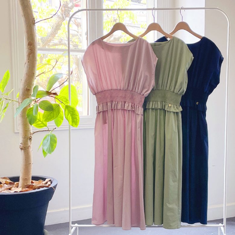 これぞワンピースの醍醐味！1枚でキマるスモッキング刺繍ワンピース