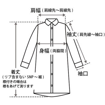 TRECODE（トレコード）サイズガイド・ワンピース(2)