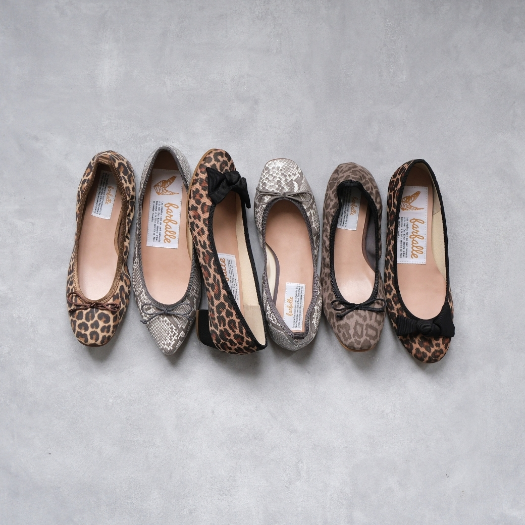 ファルファーレのアニマル柄シューズ